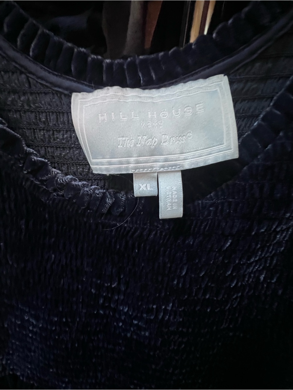 Hill House Navy Velvet Louisa Dress XL - Picture 3 of 3